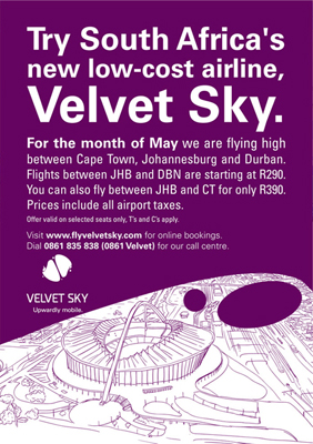 velvet airlines may special